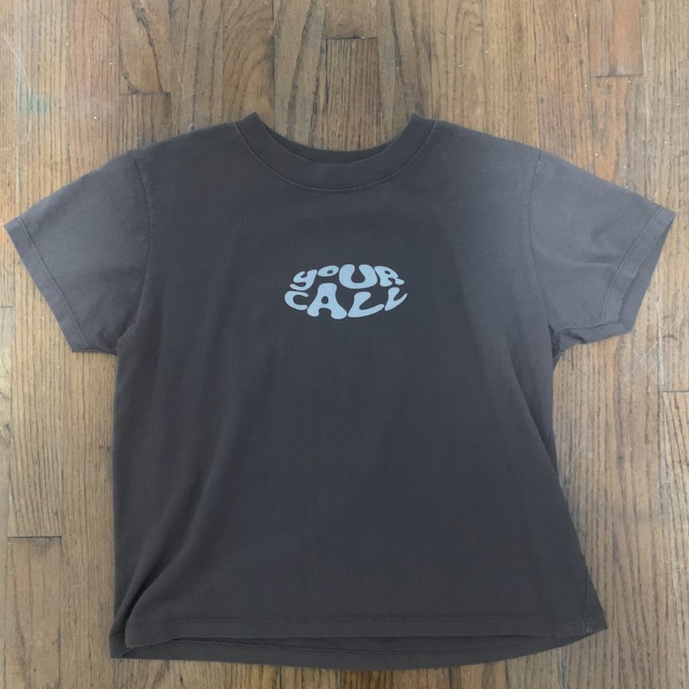 John Galt "Your Call" cropped tee
